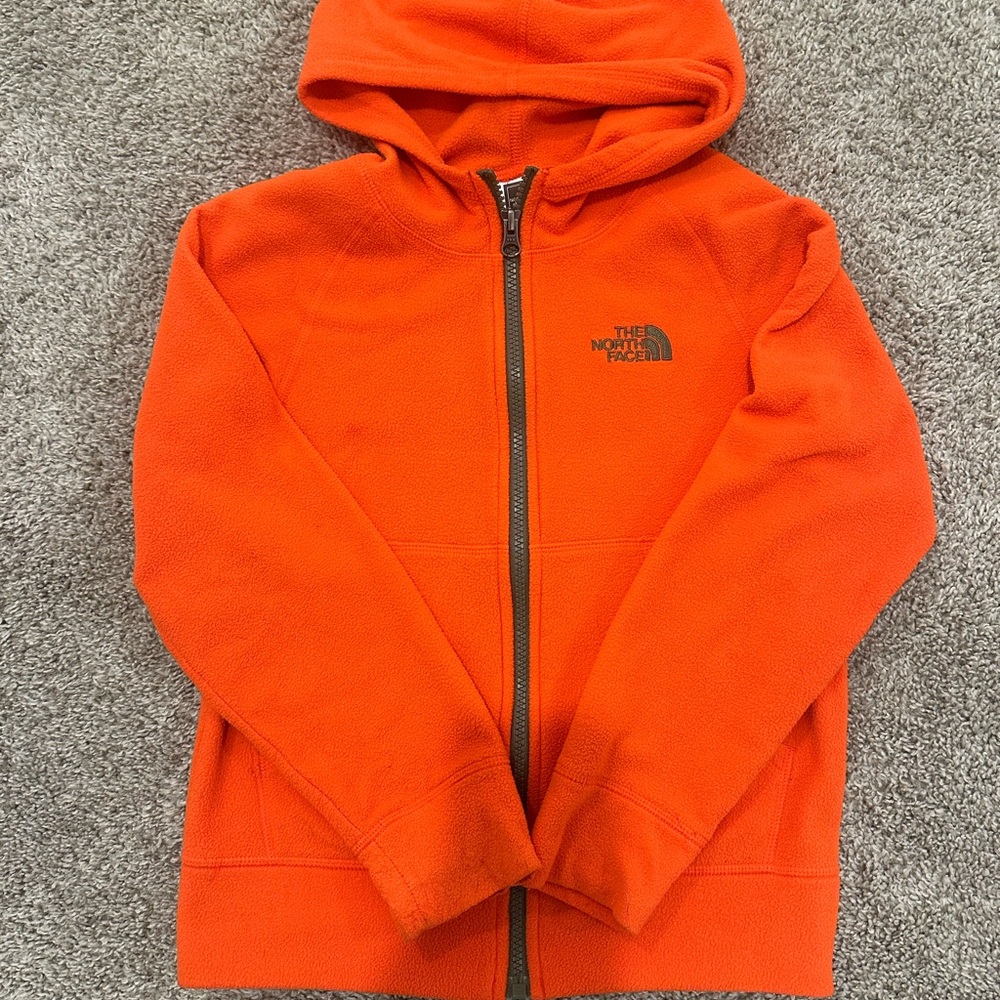The North Face Kids Bright Orange Full-Zip Hoodie